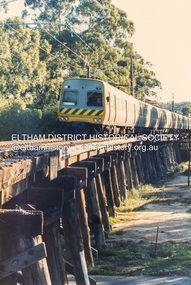 Photograph (Item) - Print, Clive Gregory, Untitled (Train on Trestle Bridge), 1988