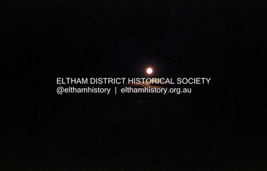 Photograph (Item) - Print, Nicholas West, Moonrise over Eltham, 1988