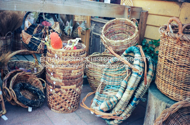 Photograph (Item) - Print, Elizabeth Simkin, Untitled (Cane baskets), 1988