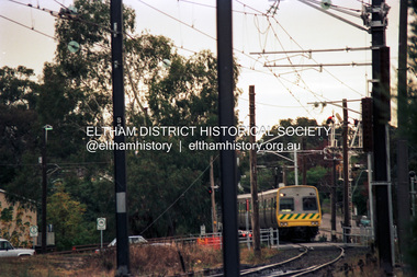 Photograph (Item) - Negative, Fred Mitchell, Level Crossing, Diamond Street, Eltham, 1988