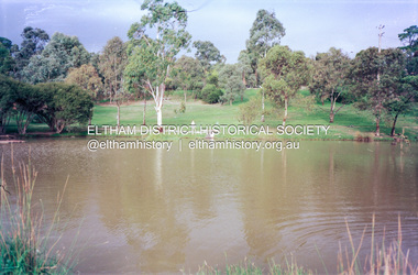 Photograph (Item) - Negative, Richard Kottek, Eltham Town Park Pond - Providing Contemplating & Recreation, 1988