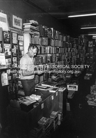 Photograph (Item) - Negative, Michael Ridley, Roycroft Antiquarian Booksellers, 1026 Main Road, Eltham, 1988