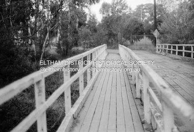 Photograph (Item) - Negative, Roy Johnson, Diamond Street Bridge, Eltham, 1988