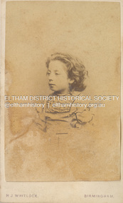 Photograph - Carte de Visite, H.J. Whitlock, Believed to be Fanny Flinn, c.1862