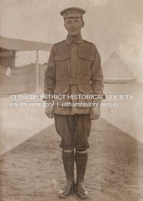 Photograph, Sgt Tyrrell George Evans, Sern. 789, 31st Battalion, c.1916