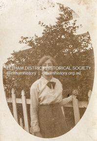 Photograph, Possibly Nancy Josephine Pitt Withers at Southernwoood, in Eltham, c.1917