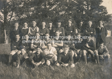 Photograph, Diamond Creek Football Club, c.1906