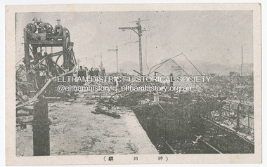 Photograph - Postcard, The Great Tokyo Earthquake on September 1st, 1923: Kanda Ryo, Chiyoda Ward, Tokyo, 1923