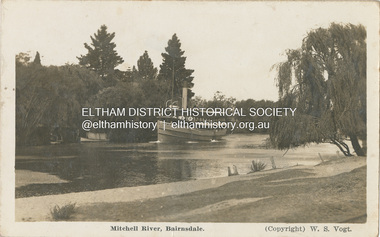 Photograph - Postcard, Mitchell River, Bairndale (W.S. Vogt, Photographer), c.1920s