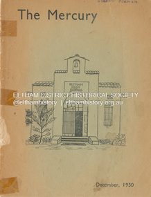 Journal - Magazine, Eltham High School, The Mercury, December 1950