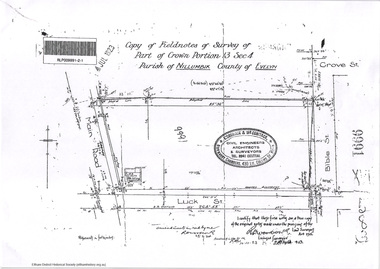 Document - Photocopy, Survey Fleld Notes of Part of Crown Portion 13, Section 4 at Eltham, Parish of Nillumbik, County of Evelyn, 7 January 1924