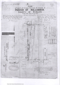 Survey Fleld Notes of Part of Crown Portion 13, Section 4 at Eltham, Parish of Nillumbik, County of Evelyn, 17 May 1926