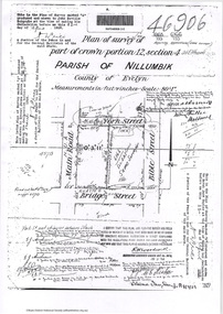 Document - Photocopy, Survey Fleld Notes of Part of Crown Portion 12, Section 4 at Eltham, Parish of Nillumbik, County of Evelyn, 18 March 1926