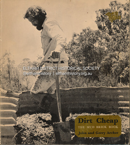 Book, John Archer et al, Dirt Cheap; the mud brick book, 1976