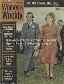 Journal - Magazine, Australian Consolidated Press, The Australian Women's Weekly, August 4, Vol. 39, No. 10 (Victorian Edition), 1971
