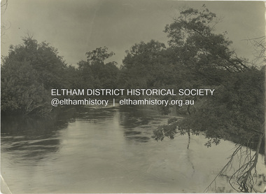 Photograph - Black and White Print, J.E. Barnes, The Yarra at Yarra Glen, c.1920