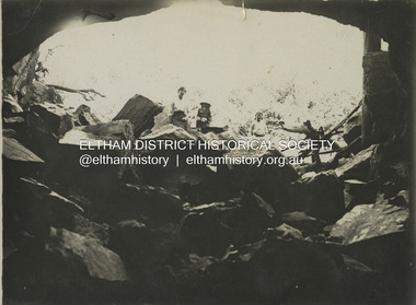 Photograph - Black and White Print, D. Barnes, Warrandyte Tunnel, c.1920