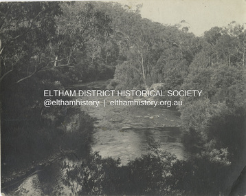 Photograph - Black and White Print, D. Barnes, The River Yarra, Warrandyte, c.1920