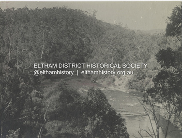 Photograph - Black and White Print, D. Barnes, The River Yarra, Warrandyte, c.1920