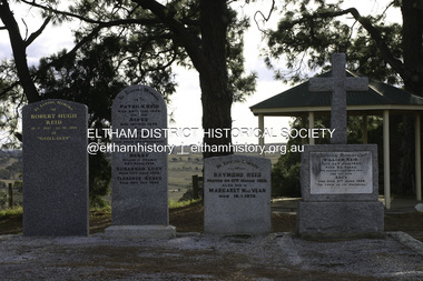 Photograph - Digital Photograph, Alan King, Reid family graves, Arthurs Creek Cemetery, 30 March 2008