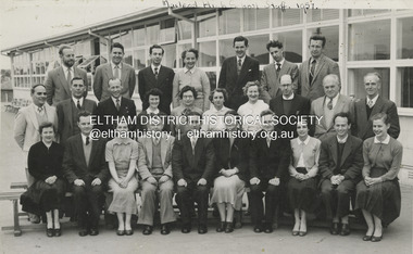 Photograph - Black and White Print, Macleod High School Staff, 1957