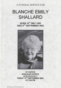 Document - Folder, Shallard family