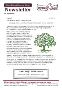 Journal - Newsletter, Newsletter, No. 269 April 2023