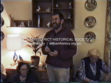 Film - Video (DVD), Visit by Russell and Marion Yeoman of EDHS to the Eltham Society, Kent, England, 3 July 1996