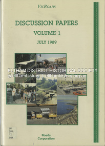 Book, VicRoads, Discussion Papers Volume 1, July 1989