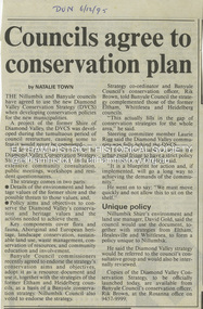 Article, Natalie Town, Councils agree to conservation plan, 6 December 1995