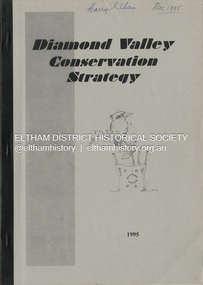 Book, Richard E. G. Brown, Diamond Valley Conservation Strategy, 1995