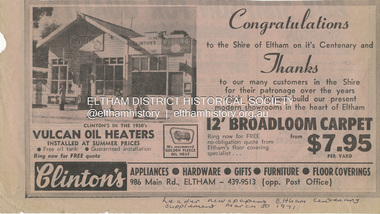 Document - Property Binder, 986 Main Road, Eltham, 1971