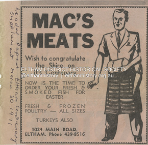 Document - Property Binder, 1024 Main Road, Eltham, 1971