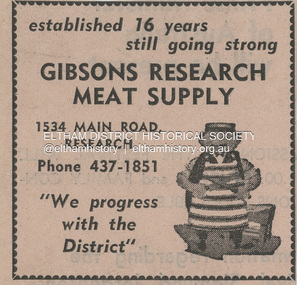 Document - Property Binder, 1534 Main Road, Research, 1971