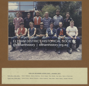 Photograph - Colour Print, Eltham Shire Council, Parks and Environment Outdoor Staff, December 1987