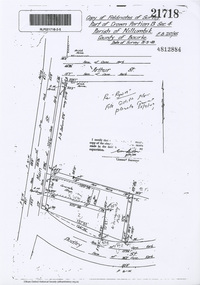 Document - Photocopy, Survey Field Notes of Part of Crown Portion 13, Section 4 at Eltham, Parish of Nillumbik, County of Evelyn [Bourke sic], 30 September 1949