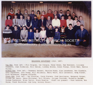 Photograph - Colour Print, Shire of Eltham Engineers Department, July 1987