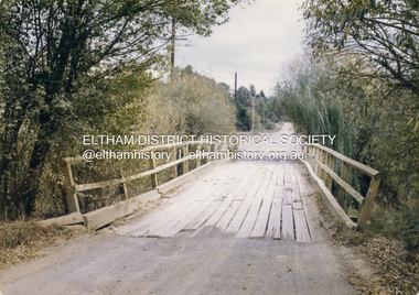 Colour Print, David Taylor, Brougham Street Bridge, Eltham, c.1976