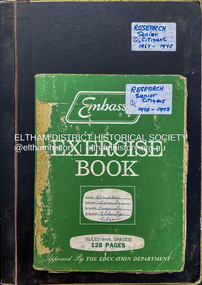 Document - Minute Book, Minutes of Meetings, Research Senior Citizens Club, 1967-1975