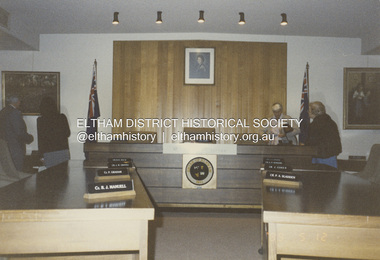 Photograph - Colour Print, Shire of Eltham Council Chamber, 895 Main Road, Eltham, 12 May 1989