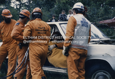 Photograph - Colour Print, Eltham SES Rescue training, c.1988