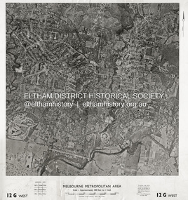 Photograph - Aerial Photograph, Central Plan Office, Eltham, Jan. 1960
