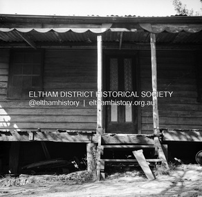 Photograph - Digital Copy, George W. Bell, Mohr Cottage, York Street, Eltham, near the corner of Macaulay Court, c.1969