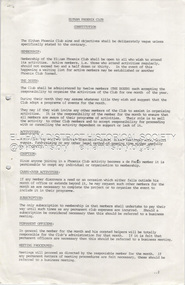 Document - Folder, Mal Harrop, Eltham Phoenix Club