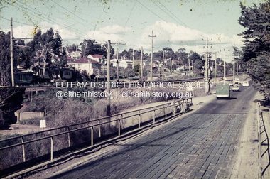 Slide, Russell Yeoman, Para Road (Carter Street) Bridge over the Plenty River, Briar Hill, Vic, July 1969