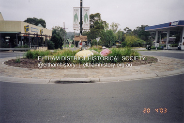 Photograph - Colour Print, Russell Yeoman, Main Road Roundabout at Luck Street, Eltham, 20 April 2003