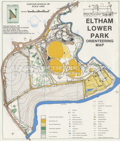 Document - Map, Nillumbik Orienteering Club Inc, Eltham Lower Park Orienteering Map, September 1989