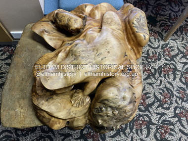 Photograph - Digital Photograph, Jim Connor, Sculpture; 'Platy' created by Peter Carrigy (c.1992), Eltham Library, 4 April 2024