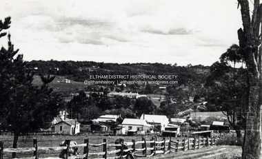 Photograph - Digital Copy, View looking southwest from near Main Road and north of Brougham Street, Eltham, c.1952
