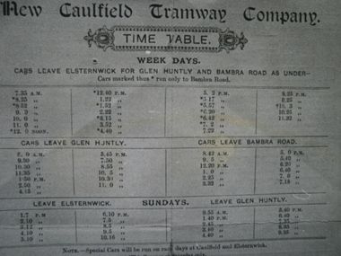Tramways in Caulfield